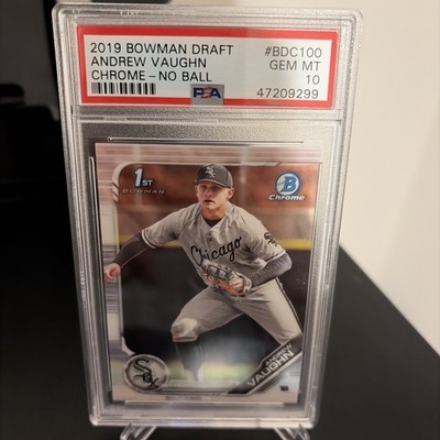 2019 Bowman Draft Chrome Andrew Vaughn #BDC-100 RC PSA 10