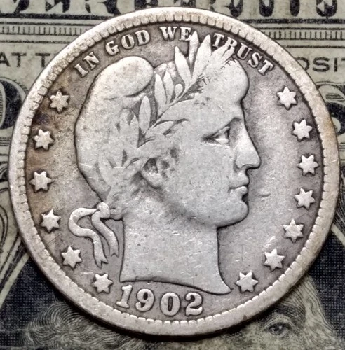 1902 Barber Quarter ~ Solid VG+