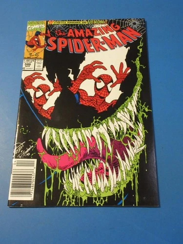 Amazing Spider-man #346 Newsstand Venom VF+ Beauty wow