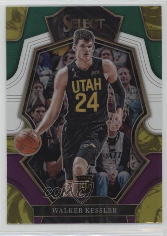 2022-23 Panini Select Premier Level Green White Purple Prizm Walker Kessler 1mz7