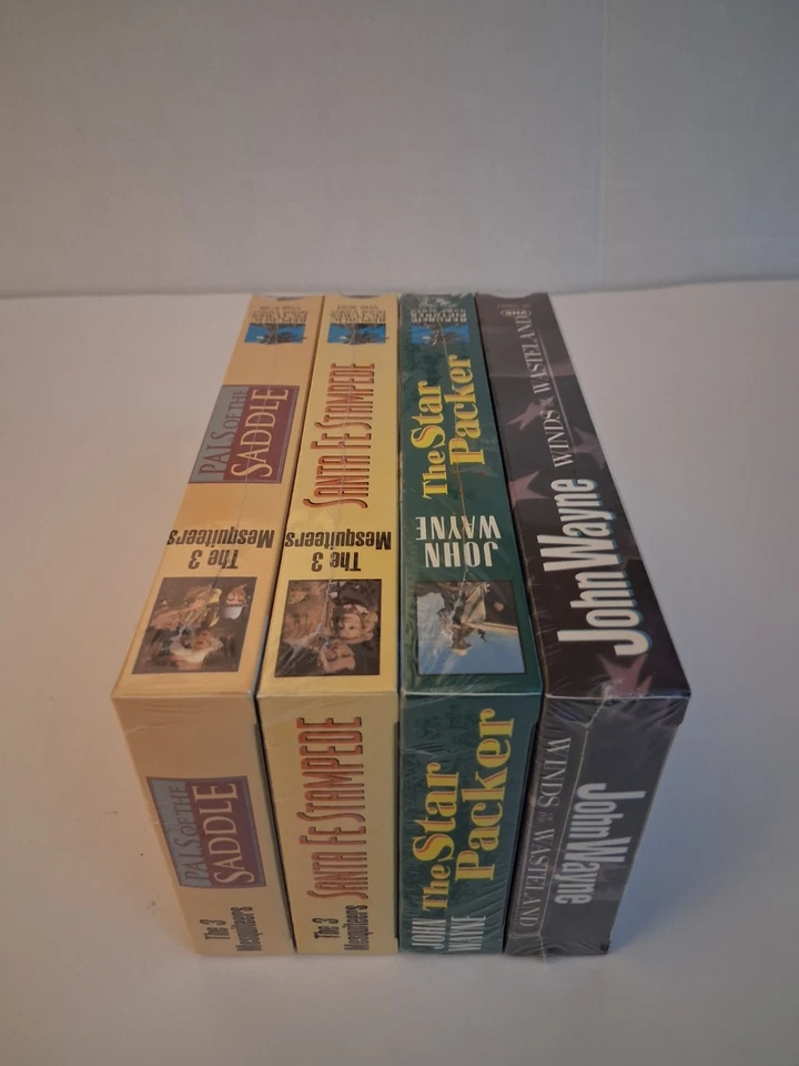 4 VHS: Santa FE Stampede/ Winds of the Wasteland/Pals Of The Saddle/See Descr  - Image 4 of 4