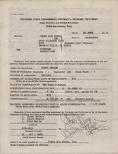 THREE DOG NIGHT - CONTRACT SIGNED 06/30/1975 WITH CO-SIGNERS