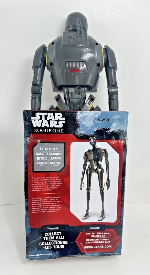 Big-Figs Star Wars Rogue One K-2SO (20 pulgadas) y Jyn Erso (18 pulgadas) Disney Jakks Nuevo en caja Foto 3 de 4