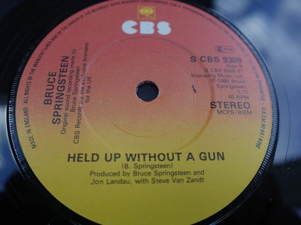 Bruce Springsteen HUNGRY HEART 1980 UK 7" P/S  PLAYS MINT HEAR - Image 3 of 4