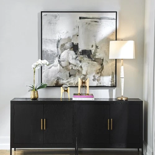 Uttermost 32320 Solace I 50" x 50" Framed Abstract Painting - MultiColor - Picture 3 of 6