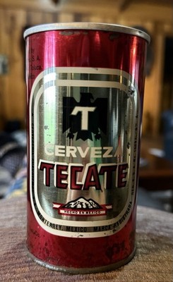 Vintage Tecate cerveza Imported beer can (empty) 1970 s