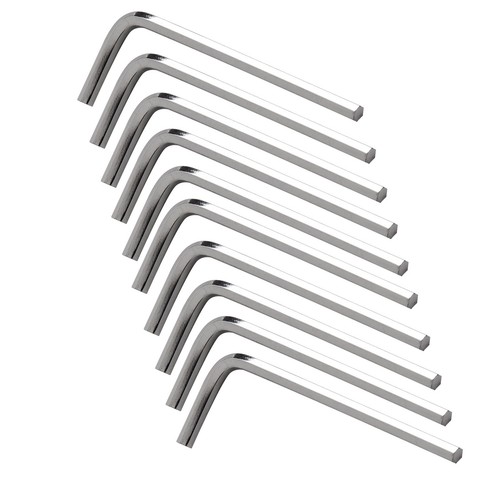 Silver Color L type Hex Wrench Key 10pcs Set for Multiple Applications - Picture 9 of 32