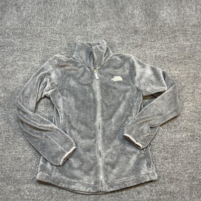 The North Face Jacket Womens Small Gray High Pile Fleece Full Zip Outdoor Warm