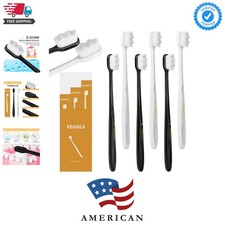Adult Extra Soft Toothbrush with 20000 Soft Bristles, Pack of 6 Micro Nano Ma...