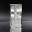 SEARS Tower Roebuck Chicago National Bank 1oz 999 FINE Silver bar C5883