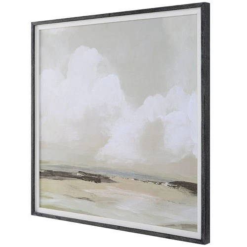 Uttermost 41443 Soft Clouds 42" x 42" Framed Landscapes Painting - Grey - Picture 5 of 6