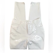 Commando High Shine Faux Patent Leather Women’s , White, Size Small, NWT