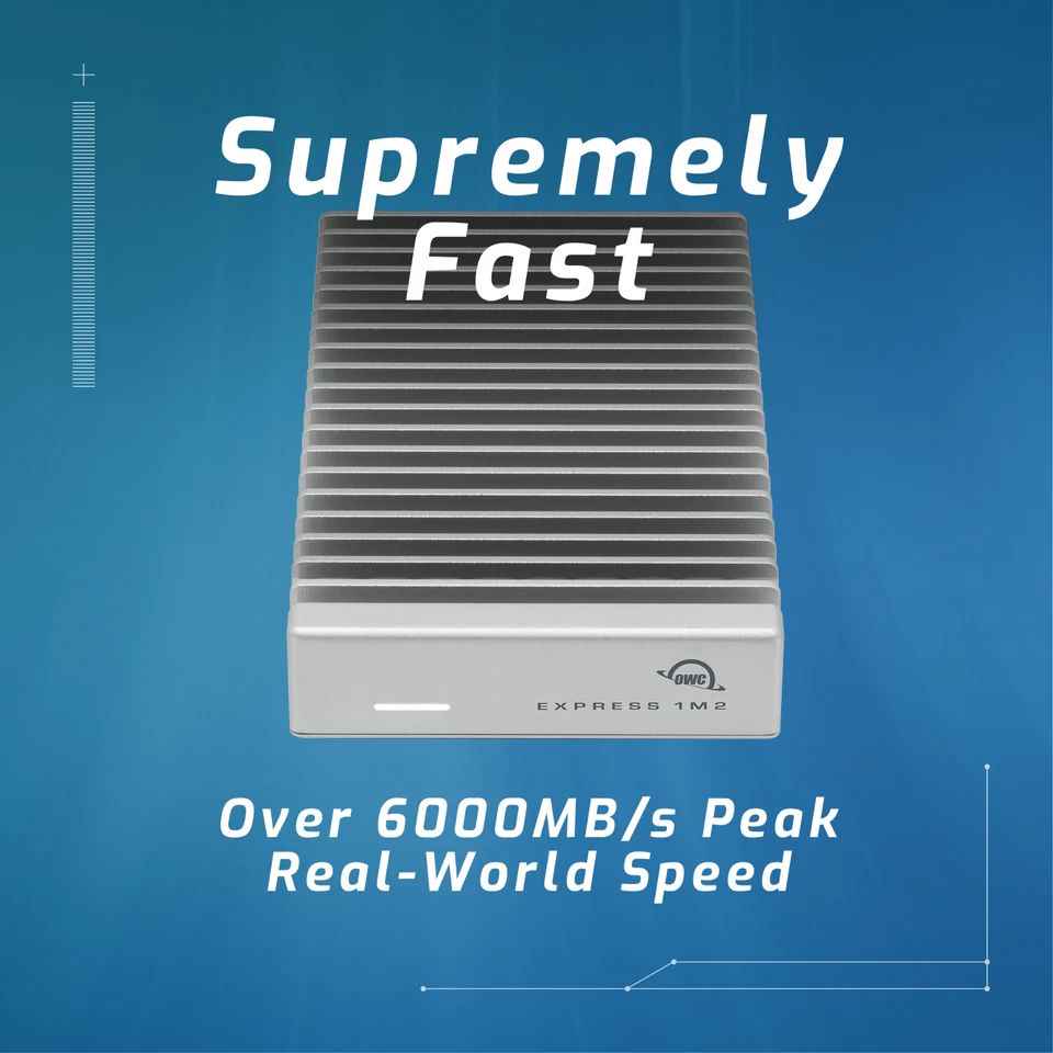 OWC Express 1M2 80Gb/s Portable NVMe Thunderbolt/USB-C External SSD Enclosure - Image 2 of 4