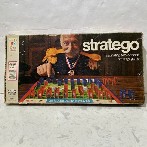 Vintage Stratego Board Game 1977 Complete Milton Bradley