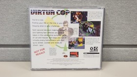 Virtua Cop (Sega Saturn, Not for Resale, CD Jewel Case) - Complete CIB - NICE!
