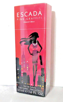 Escada pink graffiti limited edition Eau De Toilette  1.6 fl oz spray  for women