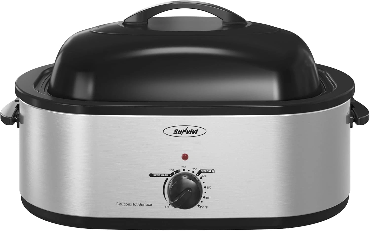 24Lb 20-Quart Roaster Oven, Electric Roaster Oven with Self-Basting Lid, Turkey