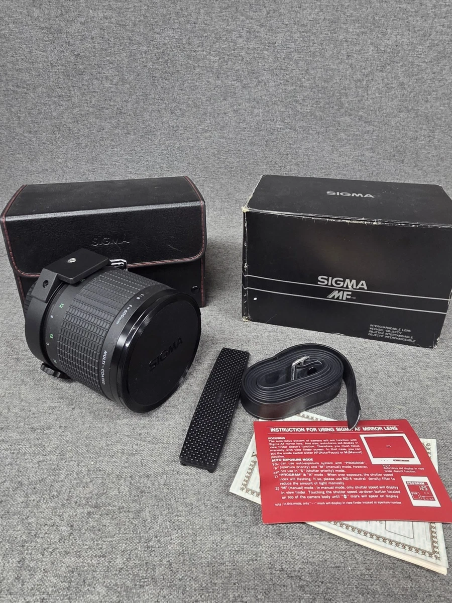 Sigma Manual Focus Camera Lenses 600mm Focal for sale | eBay UK