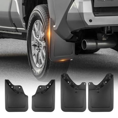 4 Pack Truck Mud Flaps Suitable for 2024 26 Toyota Tacoma No-Drill Front & Rear