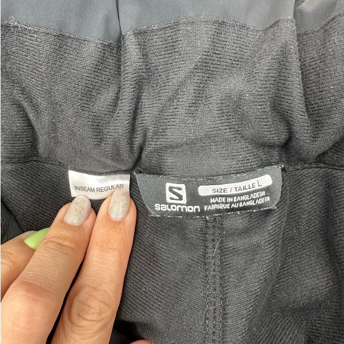 Salomon Pantalone da Neve Uomo Nero