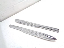 1958 58 VAUXHALL CHROME SUPER SIDE EMBLEMS TRIM ORIGINAL PAIR LH & RH