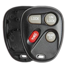 Key Fob Remote Start 4b Shell Case for Chevrolet GMC 16245100-29 ABO1502T