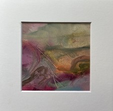 Quadro originale - FLING DI PRIMAVERA - paesaggio astratto con tappetino