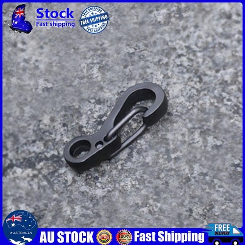  Light Key Chain Ring Key Fob with Mini and Buckle Clip Black eBay