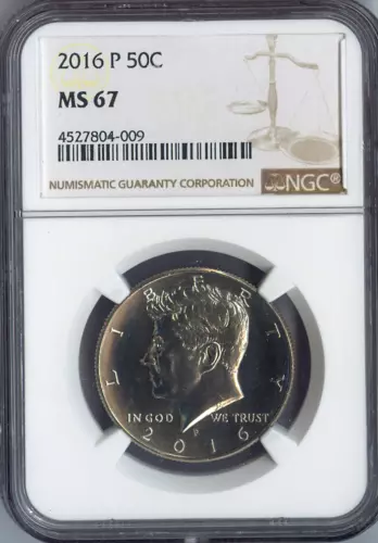 2016 Kennedy Half Dollar NGC MS67 Business Auction