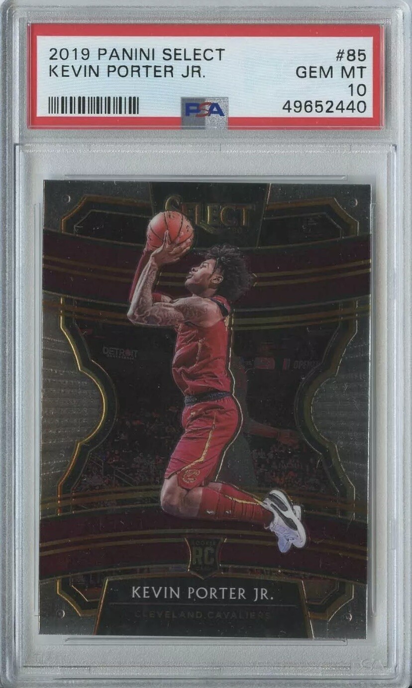 Kevin Porter Jr. 2019 20 Panini select concourse #85 Cavaliers RC rookie PSA 10