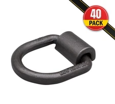 (40 Pack) 1/2" Heavy Duty Weld-On Forged D Ring 12,000 Lbs