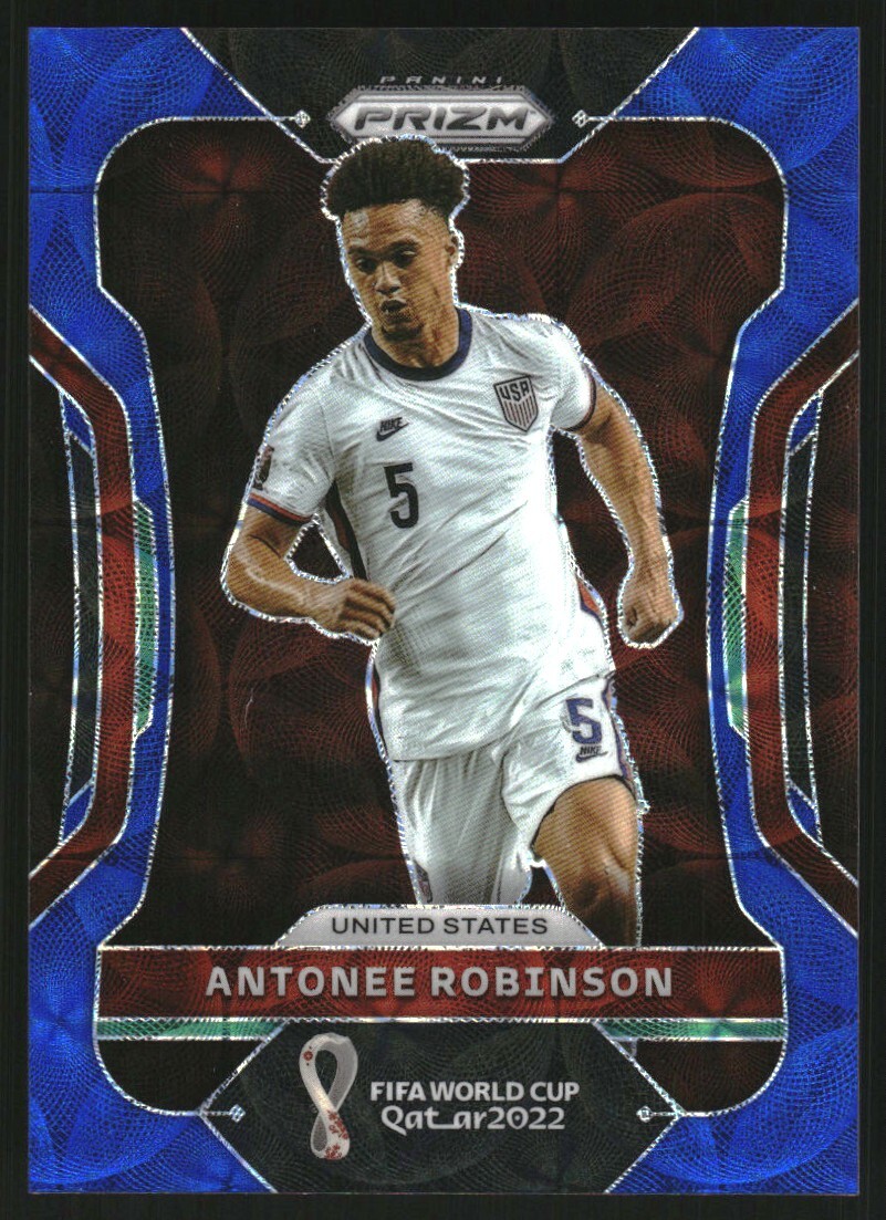 2022 Panini Prizm World Cup Prizms Choice Blue #199 Antonee Robinson /135