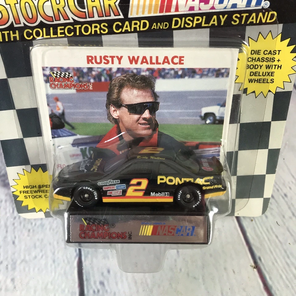 1991 Racing Champions Nascar 1:64 Diecast Car Rusty Wallace #2 Pontiac Vintage - Image 2 of 4