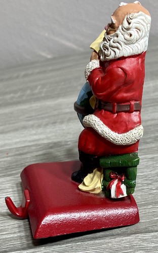 Vintage Santa's List Stocking Hanger with Adjustable Hook. - Picture 3 of 9