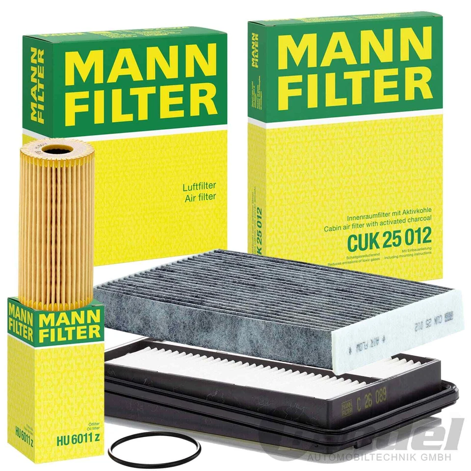 MANN FILTER INSPEKTIONSPAKET passend für NISSAN X-TRAIL 3 T32 RENAULT KOLEOS 2