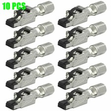 10Pcs CAT8 Shielded 40G RJ45 Network LAN Ethernet Cable Plug Connector Tool Less