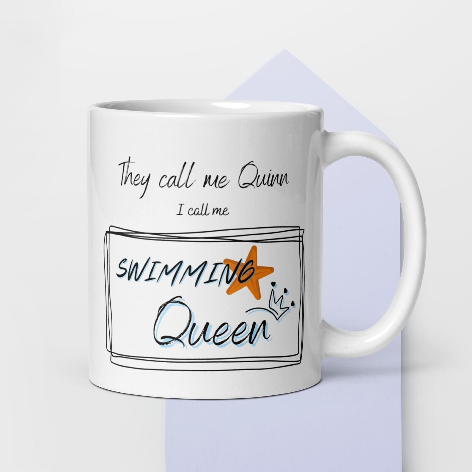 Personalized Swimmer Gift Mug Swimming Queen Mug