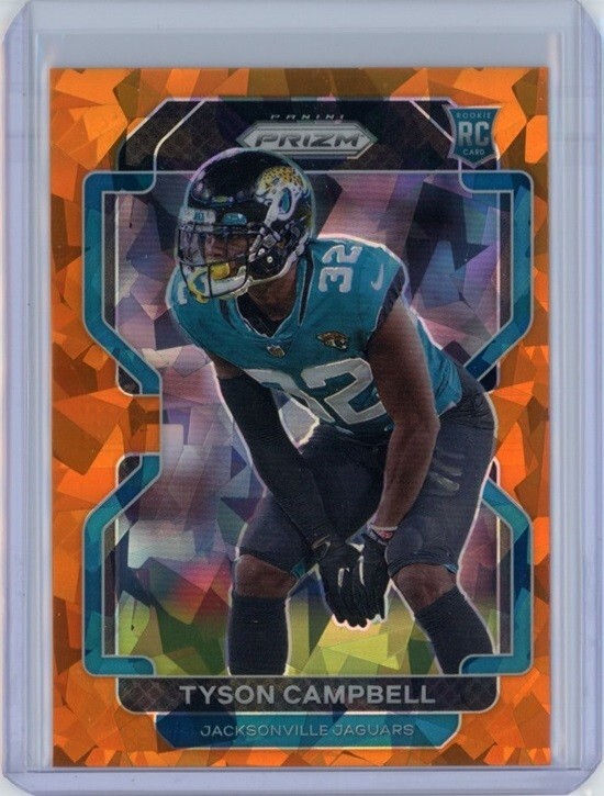 TYSON CAMPBELL 2021 Panini Prizm ORANGE ICE RC Rookie #384 JAGUARS Bulldogs