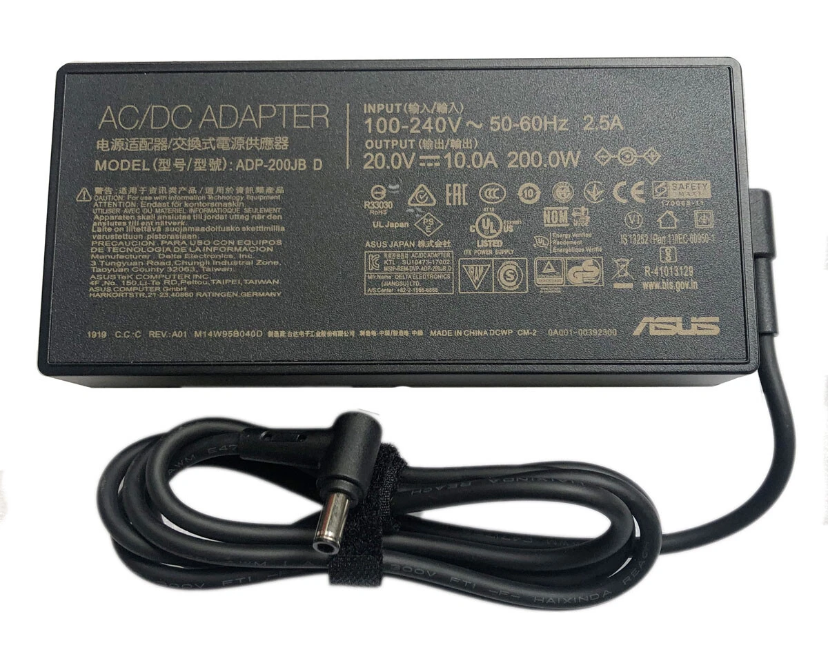 New Genuine Asus ADP-200JB D 200W 20V 10A AC Adapter Charger 6.0mm