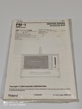 Original Roland PM-1 Personal Monitor Amplifier Service Notes Manual NEW