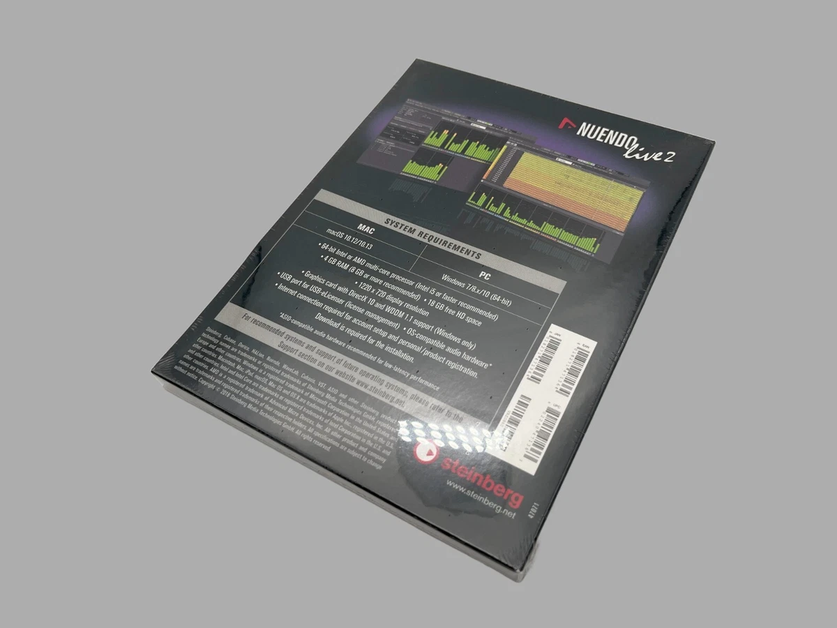 Steinberg Nuendo Live 2 Professional Multitrack Recording Software 