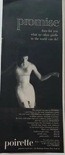 1952 women's Poirette Promise girdle bra garters vintage ad