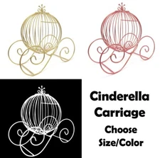 Cinderella Carriage for Decoration Wedding Party Sweet 16 Table Centerpiece
