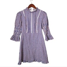 LAURA ASHLEY x URBAN OUTFITTERS Maisy Mini Dress Smocked sleeve micro floral S