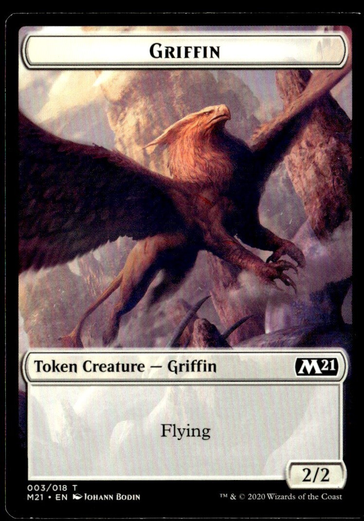 2020 Magic Core Set 2021 Griffin Token Common #3 MTG Card