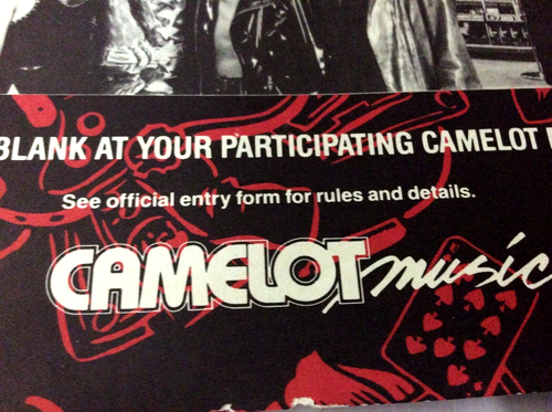 AEROSMITH CAMELOT MUSIC CONTEST BACKSTAGE HANDBILL FLYER PERMANENT VACATION 1987 - Picture 4 of 8