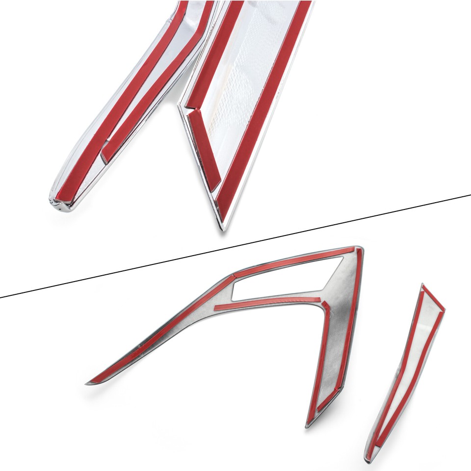 Carbon Fiber Rear Tail Light Molding Cover Trims For Honda Civic 10th 2016-2021