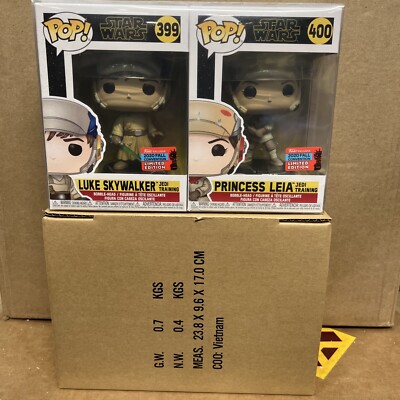 Funko Pop! Vinyl: Star Wars - Luke And Leia Skywalker Jedi Training w/ Protector