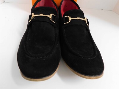 Tayno Caprio‎ Black Suede Gold Bit Slip on Loafers sz 13 Tayno Caprio Black Suede Gold Bit Slip on Loafers sz 13 | eBay main image 3