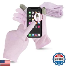 HandLove 12 Pairs Premium 100% Cotton Gloves | Dry Hands and Eczema |Overnigh